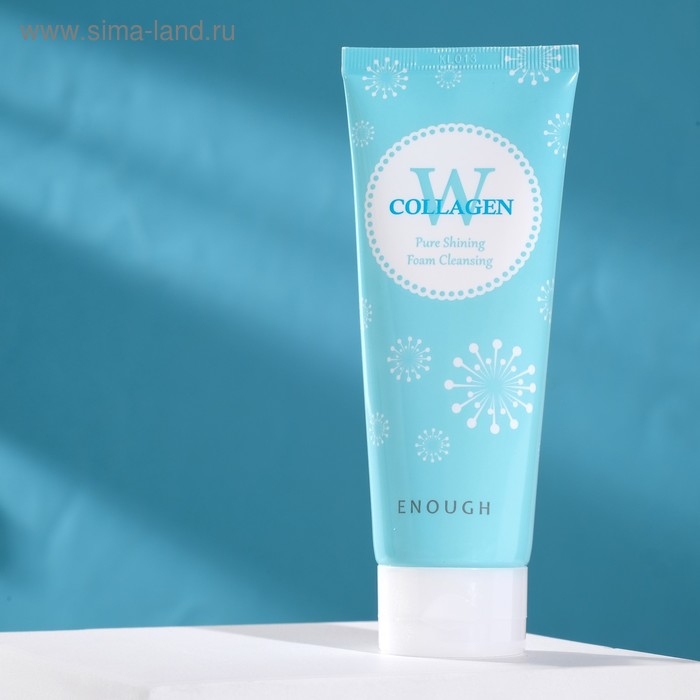 Очищающая пенка с морским коллагеном ENOUGH W Collagen Pure Shining Foam Cleansing, 100 г Очищающая пенка с морским коллагеном ENOUGH W Collagen Pure Shining Foam Cleansing, 100 г