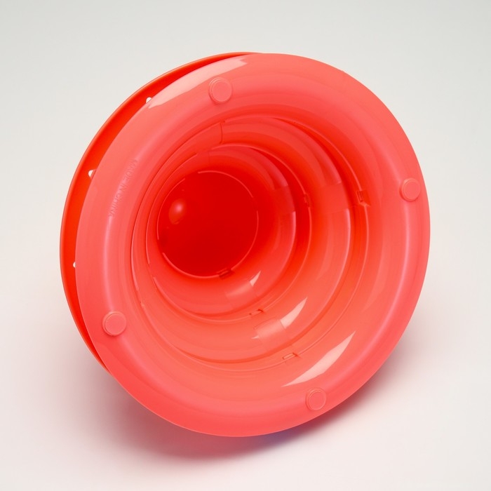 Игровой комплекс  Игровой комплекс "Пижон" для кошек с 3 шариками, 24,5 х 24,5 х 13 см, розовый