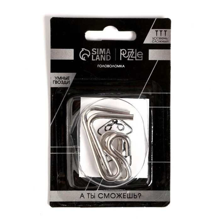 Головоломка «Умные гвозди» №13,на блистере Головоломка «Умные гвозди» №13,на блистере