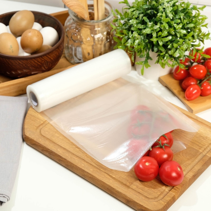 Пакеты для вакууматора, универсальные, в рулоне 30 x 500 см Пакеты для вакууматора, универсальные, в рулоне 30 x 500 см