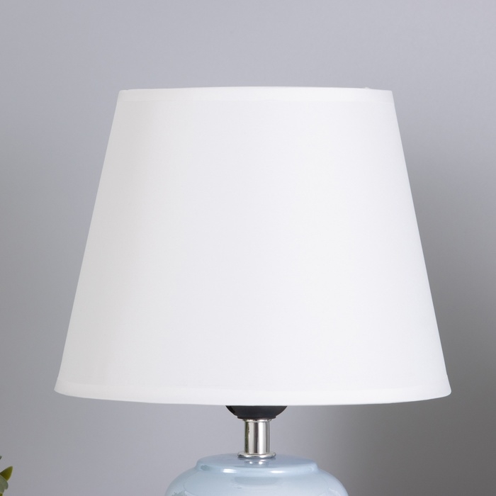 Лампа настольная Лампа настольная "Блеск" 1х40Вт Е27 нежно голубой 20х20х32см