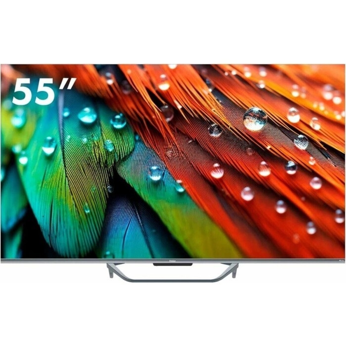 Телевизор Haier SMART TV S4, 55 Телевизор Haier SMART TV S4, 55", 3840x2160, DVB-T2/C/S2, HDMI 4, USB 2, Smart TV, чёрный