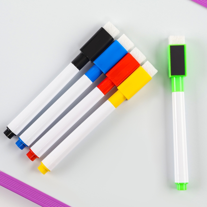 Магнитная маркерная доска на новый год «Я учусь рисовать. Зимние рисунки»