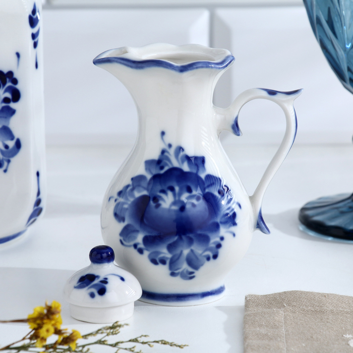 Набор для специй &laquo;Весенний&raquo;, 4 предмета, гжель