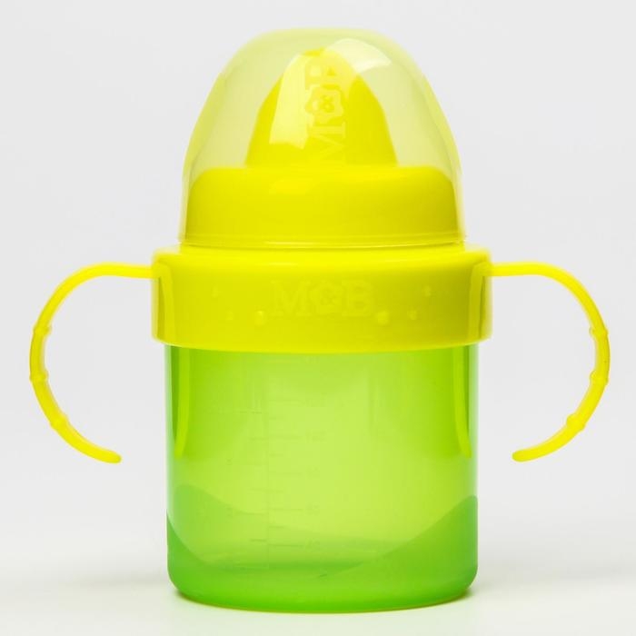 Поильник детский с твёрдым носиком, 150 мл., с ручками, цвет МИКС Поильник детский с твёрдым носиком, 150 мл., с ручками, цвет МИКС