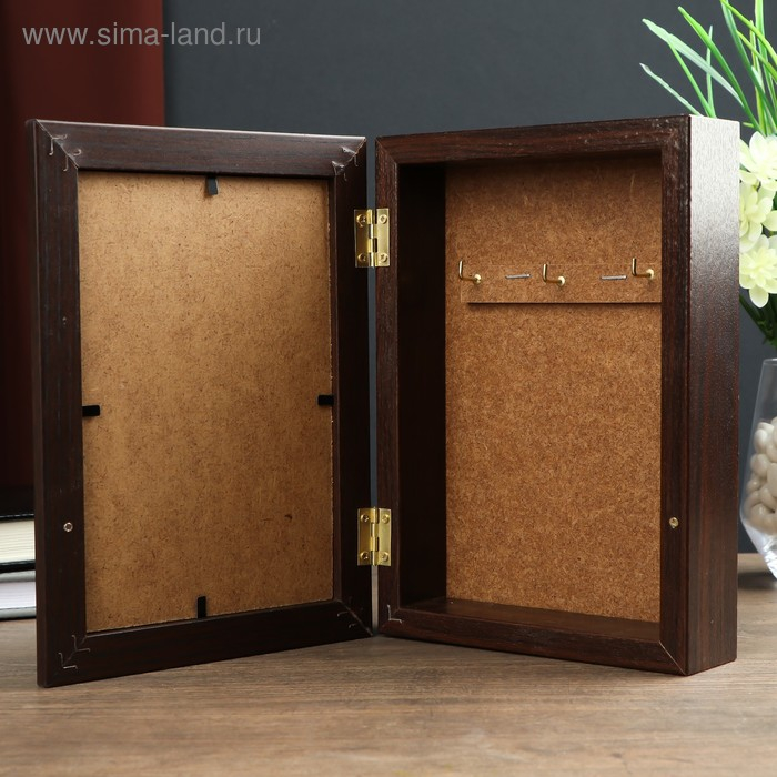 Ключница Ключница "Листья" венге 15х21 см МИКС