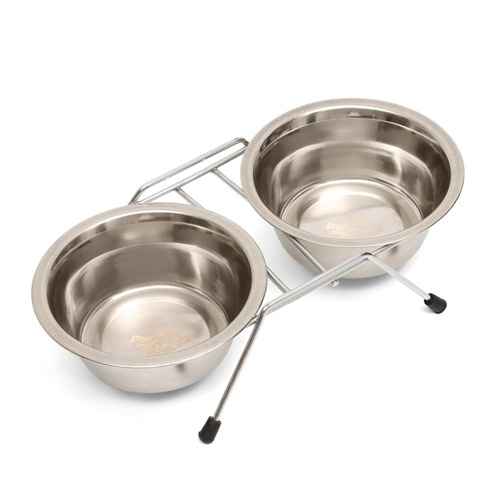 Набор из 2 мисок на подставке, 2 х 350 мл Набор из 2 мисок на подставке, 2 х 350 мл