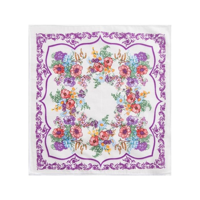 Платки носовые женские Этель  Платки носовые женские Этель "Летний день" 30*30 см, (набор 12 шт), рис. МИКС,100% хлопок