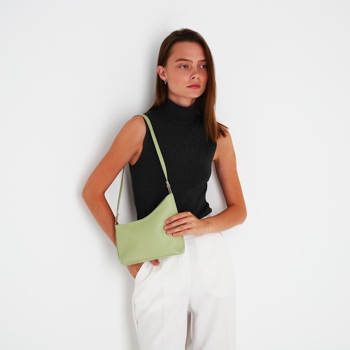 Сумка кросс-боди на молнии, цвет зелёный Сумка кросс-боди на молнии, цвет зелёный