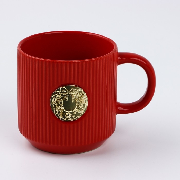 Кружка Кружка "Новогодний венок", 350 мл