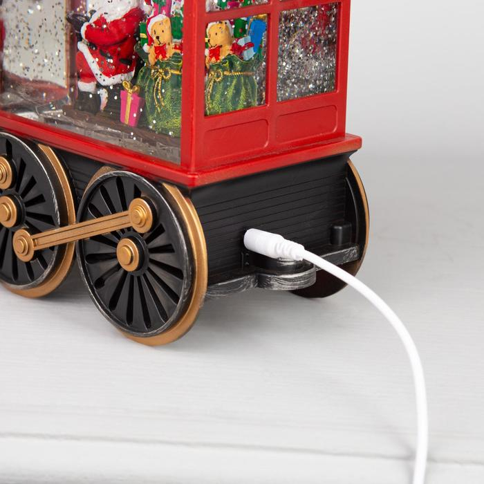 Светодиодная фигура «Паровоз» 31 × 17 × 10 см, пластик, батарейки ААх3 (не в комплекте), USB, свечение тёплое белое Светодиодная фигура «Паровоз» 31 × 17 × 10 см, пластик, батарейки ААх3 (не в комплекте), USB, свечение тёплое белое