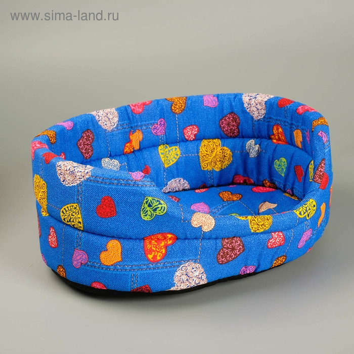 Лежанка №2, 43 х 30 х 16 см, микс цветов Лежанка №2, 43 х 30 х 16 см, микс цветов