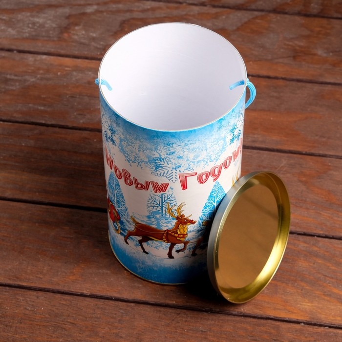 Новый год. Подарочная коробка, тубус «Тройка оленей» 120 х 220 мм (200 мм внутр. высота). Новый год. Подарочная коробка, тубус «Тройка оленей» 120 х 220 мм (200 мм внутр. высота).