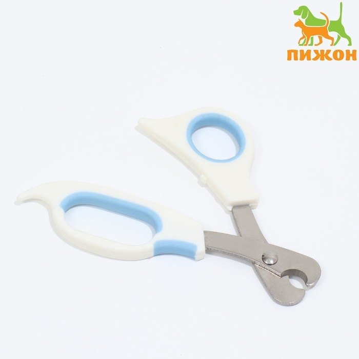 Ножницы-когтерезы средние с упором для пальца, 12 х 4,5 х 1,4 см, эконом, микс цветов Ножницы-когтерезы средние с упором для пальца, 12 х 4,5 х 1,4 см, эконом, микс цветов