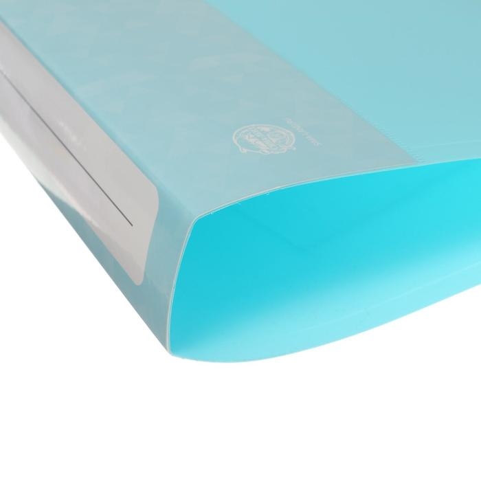 Папка на 2 кольцах А4 Calligrata, 40 мм, 700 мкм, карман на торце, бирюзово-голубой Папка на 2 кольцах А4 Calligrata, 40 мм, 700 мкм, карман на торце, бирюзово-голубой