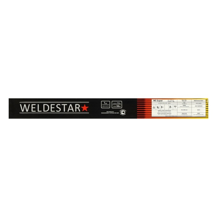 Электроды WELDESTAR Super, d=3.2 мм, 350 мм, 1 кг, аналог ОК-46 Электроды WELDESTAR Super, d=3.2 мм, 350 мм, 1 кг, аналог ОК-46