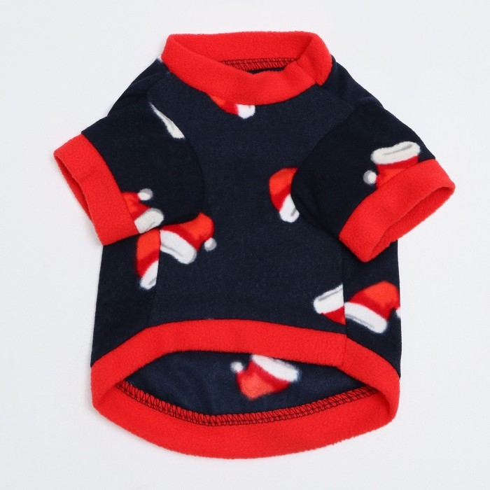 Толстовка Толстовка "Новогодний колпак", размер M, синяя (ДС 32, ОШ 28, ОГ 46 см)