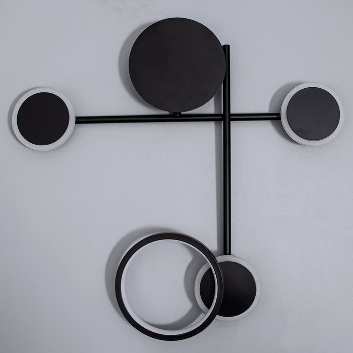 Бра "Крампл" LED 24Вт 3000К черный 47х47х6,5см