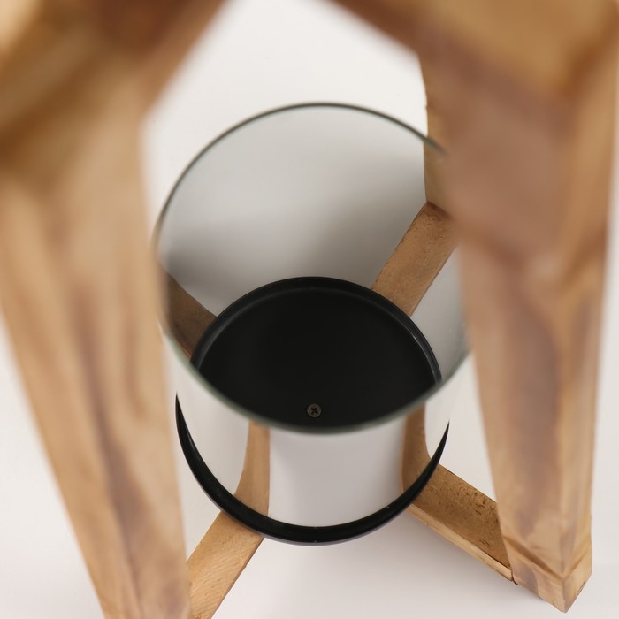 Подсвечник дерево на 1 свечу Подсвечник дерево на 1 свечу "Фонарь - Латерн" d=9 см 22х22х61 см