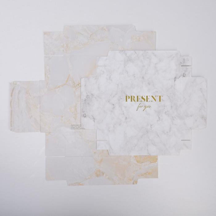 Коробка подарочная складная, упаковка, «Мрамор», 21 х 15 х 7 см Коробка подарочная складная, упаковка, «Мрамор», 21 х 15 х 7 см