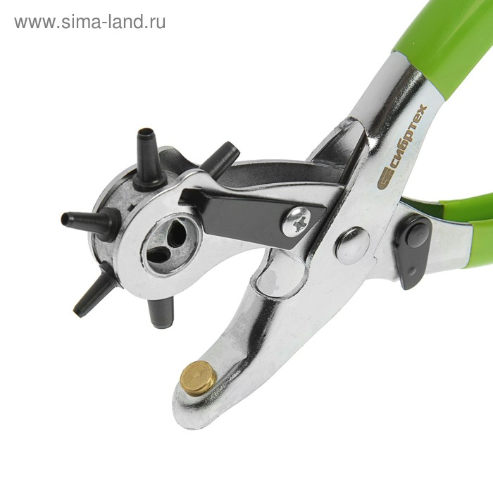 Просекатель (дырокол) для кожи и картона  Просекатель (дырокол) для кожи и картона "Сибртех" 18360, d=2.5-5 мм, Сталь 40 Cr (40 Х)