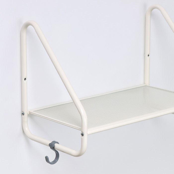 Полка настенная «Барселона 11», 45×24,5×30 см, цвет белый Полка настенная «Барселона 11», 45×24,5×30 см, цвет белый