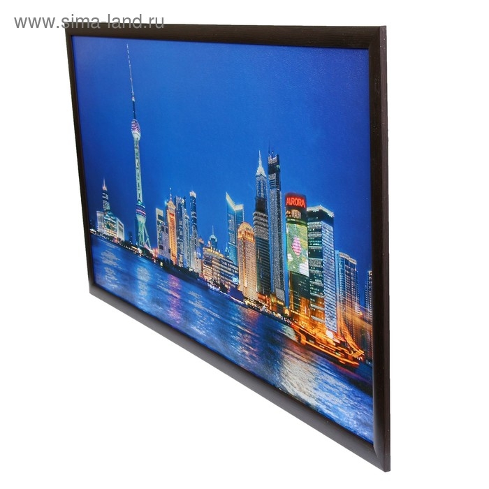 Картина  Картина "Шанхай ночью" 50х100 см