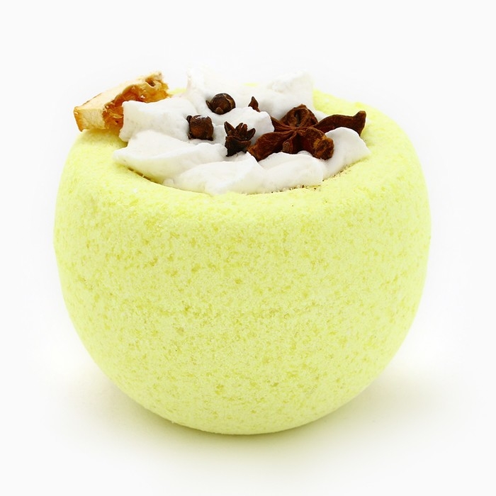 Бомбочка для ванны с добавками, 160 гр,аромат бадьяна, апельсина и гвоздики, Новый Год