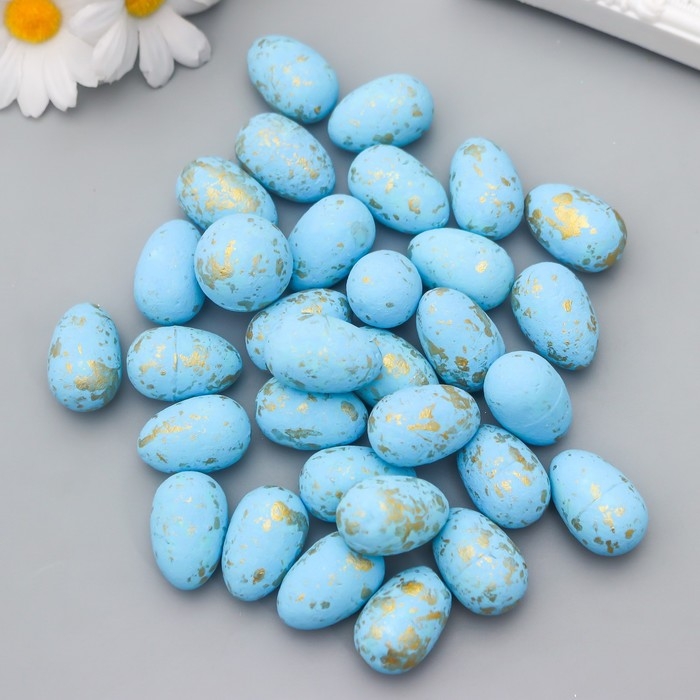 Декор пасхальный Декор пасхальный "Яйцо - золотистые пятнышки" набор 36 шт 3х2х2 см