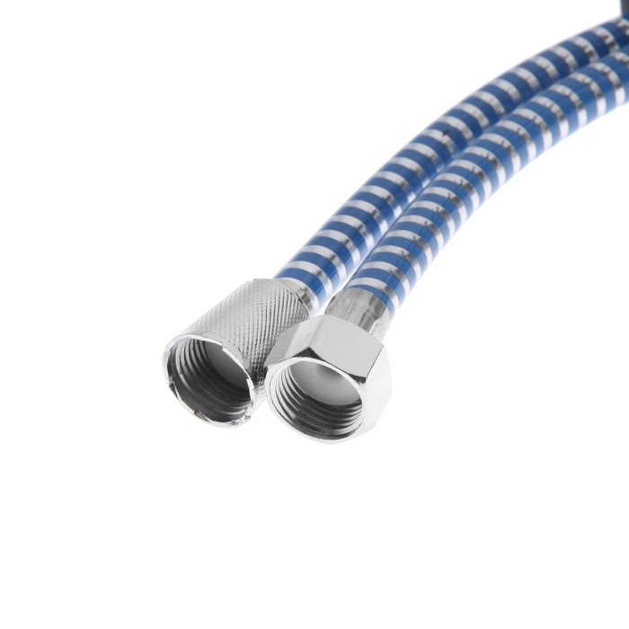Душевой шланг ZEIN Z04PB, 150 см, с пластиковой конусообразной гайкой, ПВХ, синий Душевой шланг ZEIN Z04PB, 150 см, с пластиковой конусообразной гайкой, ПВХ, синий