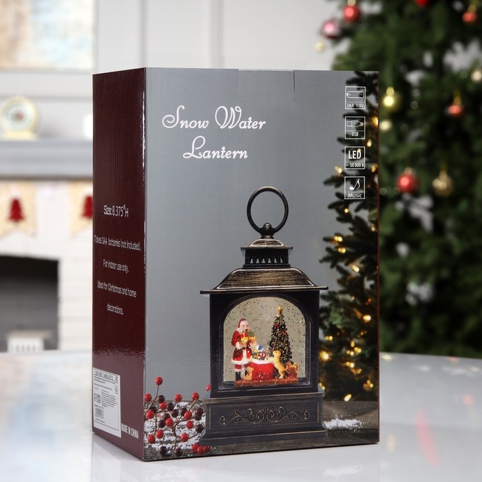 Фигура светодиодная «Сказочный дом», 21х13.3х8.1 см, музыка, батарейки ААх3 (не в комплекте), USB, свечение тёплое белое Фигура светодиодная «Сказочный дом», 21х13.3х8.1 см, музыка, батарейки ААх3 (не в комплекте), USB, свечение тёплое белое