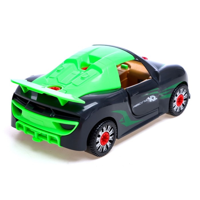 Конструктор винтовой «Спорткар», с электрическим шуруповёртом, свет и звук, 24 детали Конструктор винтовой «Спорткар», с электрическим шуруповёртом, свет и звук, 24 детали