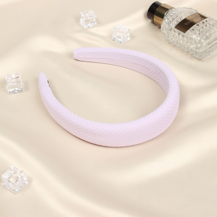 Ободок для волос Ободок для волос "Жаннет" стиль орнамент, 3 см, розовый