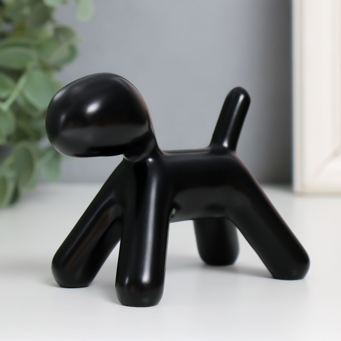 Сувенир полистоун Сувенир полистоун "Собака" чёрный 10х7,8х5,4 см