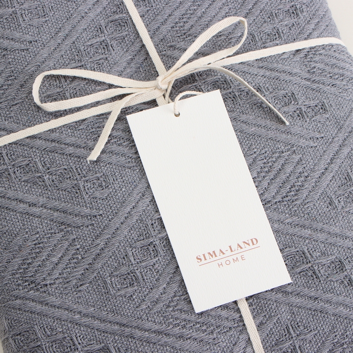 Плед SL Home Warm, 130*180 см, цв.темно-серый, 80%хлопок, 20% п/э Плед SL Home Warm, 130*180 см, цв.темно-серый, 80%хлопок, 20% п/э