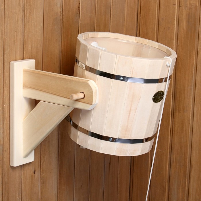 Обливное устройство из липы, 13л, пластиковая вставка, Обливное устройство из липы, 13л, пластиковая вставка, "Добропаровъ"