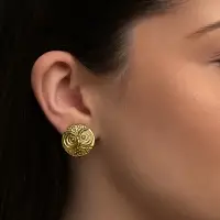 Серьги клипсы для ушей QF &laquo;Сова&raquo;, цвет чернёное золото