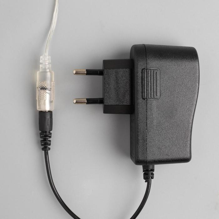 Гирлянда «Нить» 20 м роса, IP20, чёрная нить, 200 LED, свечение мульти, 12 В Гирлянда «Нить» 20 м роса, IP20, чёрная нить, 200 LED, свечение мульти, 12 В