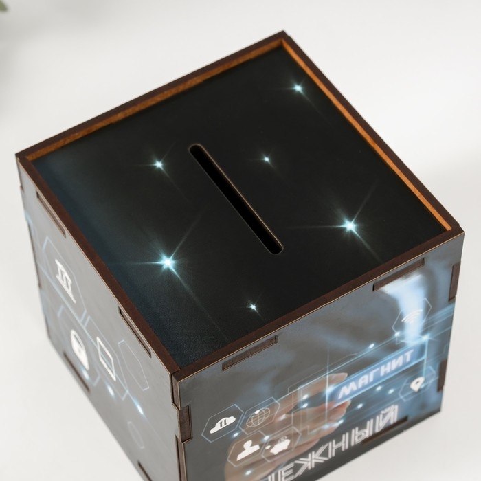 Копилка куб Копилка куб "Денежный магнит" 10х10х10 см