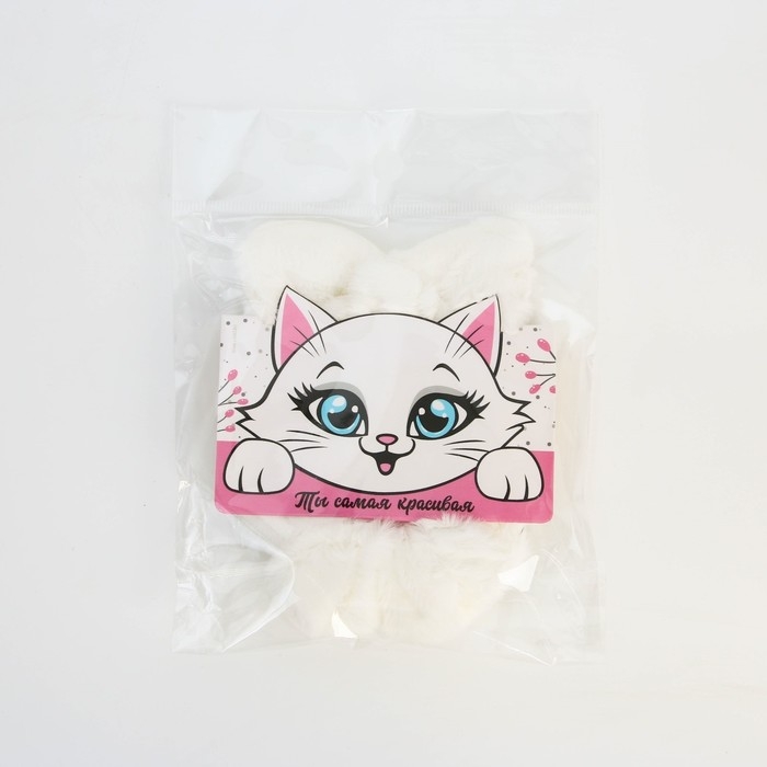 Резинка для волос с ушками «Ты самая красивая» 12 х 10,5 см Резинка для волос с ушками «Ты самая красивая» 12 х 10,5 см