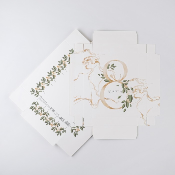 Коробка подарочная складная, упаковка, «8 марта», 21 х 15 х 7 см Коробка подарочная складная, упаковка, «8 марта», 21 х 15 х 7 см