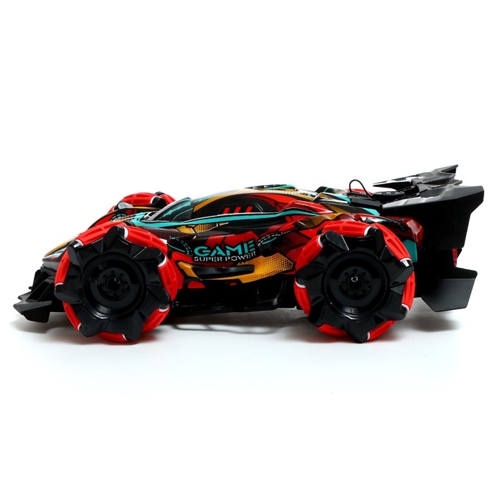 Машина радиоуправляемая «Гоночная», работает от аккумулятора, эффект дыма, световые эффекты, цвет красный Машина радиоуправляемая «Гоночная», работает от аккумулятора, эффект дыма, световые эффекты, цвет красный