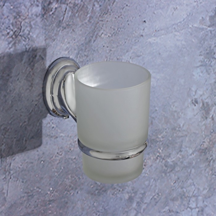 Стакан стеклянный матовый Штольц Stölz «Шарм», с держателем Стакан стеклянный матовый Штольц Stölz «Шарм», с держателем