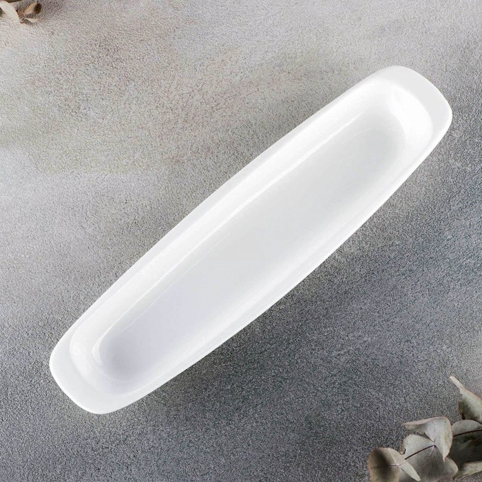 Блюдо фарфоровое Wilmax, 28×7,5 см, цвет белый Блюдо фарфоровое Wilmax, 28×7,5 см, цвет белый