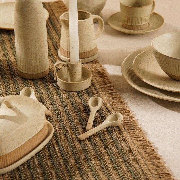 Набор ложек чайных из керамики SL Home &laquo;Виенто&raquo;, 10,5&times;2,8 см, цвет бежевый