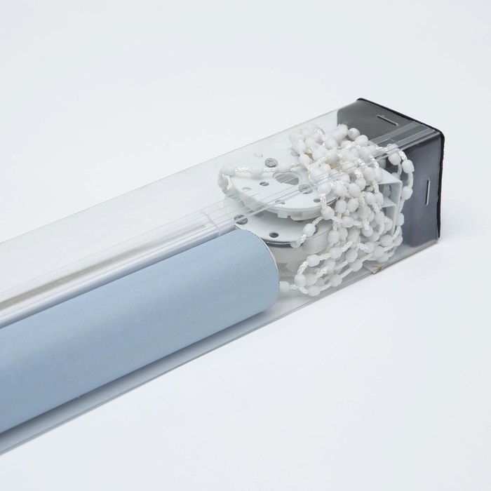 Штора рулонная «Нега», блэкаут, 120×180 см, цвет серо-голубой Штора рулонная «Нега», блэкаут, 120×180 см, цвет серо-голубой