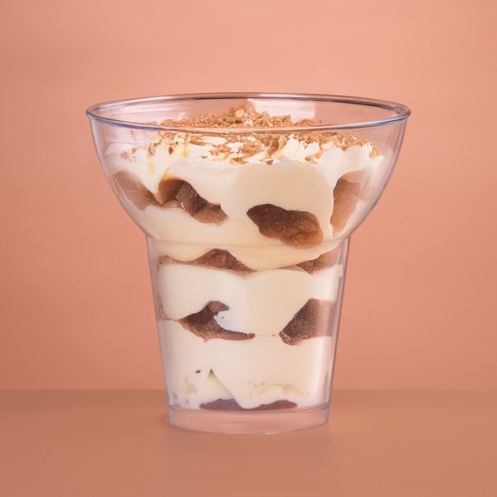 Форма пластиковая одноразовая для фуршета «Кубок», 350 мл, прозрачная