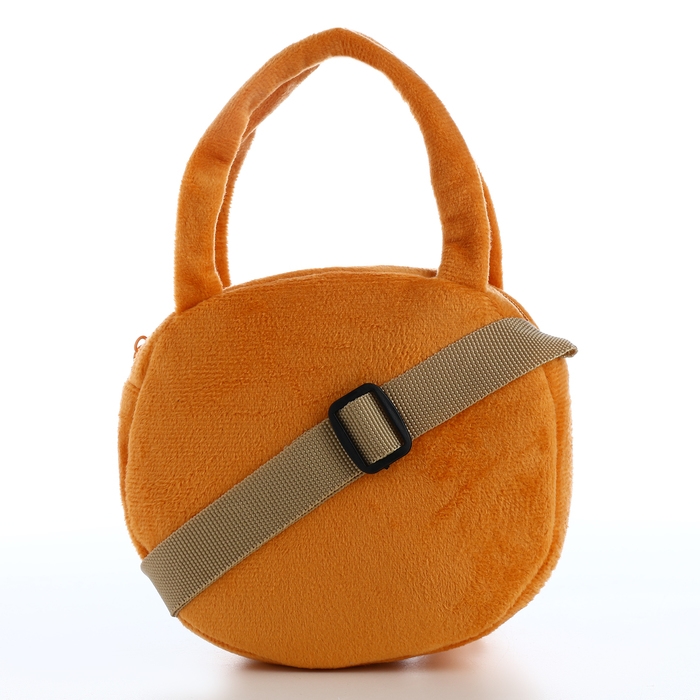 Сумка детская на молнии «Выбражулька», цвет коричневый