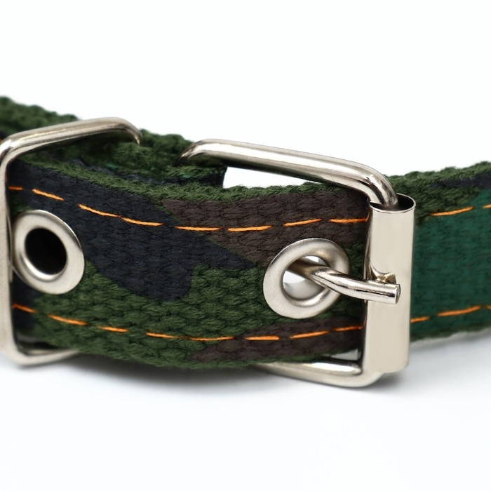 Ошейник брезентовый двухслойный Ошейник брезентовый двухслойный "Камуфляж", 52 х 2 см