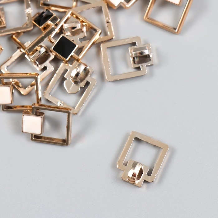 Пуговицы пластик для творчества на ножке Пуговицы пластик для творчества на ножке "Геометрия" набор 20 шт МИКС 1,4х1,1 см